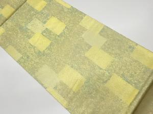 リサイクル 引箔色紙に抽象模様袋帯